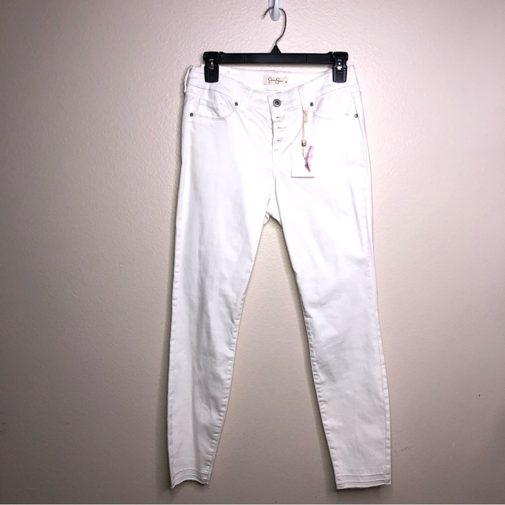 🇺🇸 NWT Jessica Simpson White Ankle Pants, Size 27